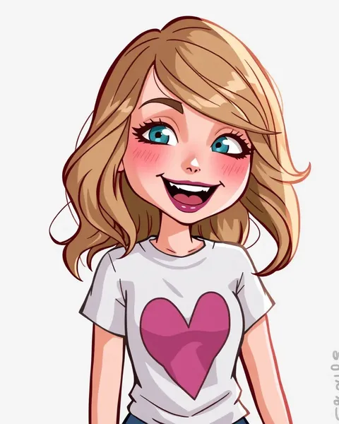 Imagens de Pinturas de Cartoon de Taylor Swift para Diversão Infantil