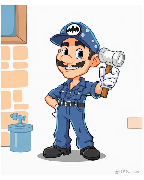 Imagens de Plumber de Cartun: Ilustrações Divertidas e Eufóricas