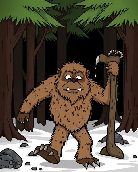 Imagens de Sasquatch de Cartoon na Rede de Cartoon