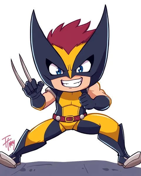 Imagens de Wolverine de Cartum Encontradas Online