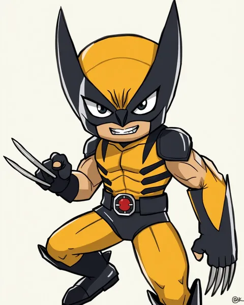 Imagens de Wolverine do Cartum com as Iconicas Garras do Wolverine