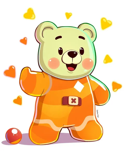 Imagens de gummy bear cartoon com personagens adoráveis