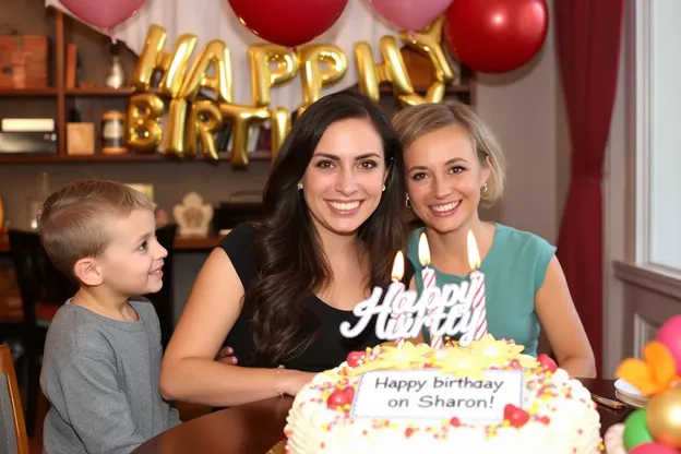 Imagens do Aniversário da Sharon e Desejos de Coração