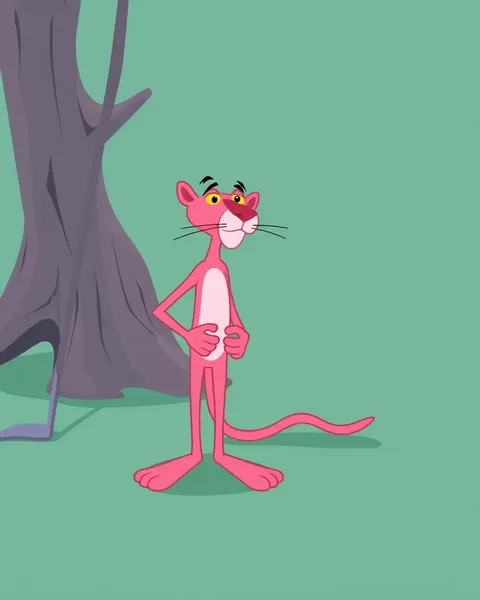 Imagens do Gato Pink Panther: Cenas de Animação Alegres