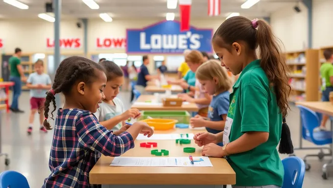 Ingressos para o Workshop de Crianças da Lowes em 2025 estão Disponíveis Agora