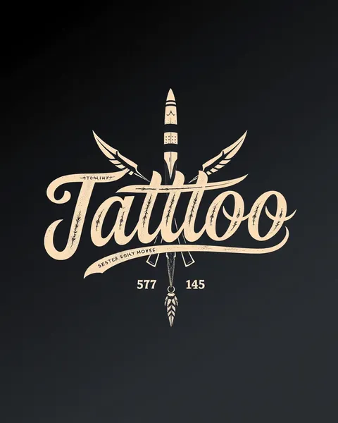 Inspiração de Design de Fonte de Tattoo Clássico