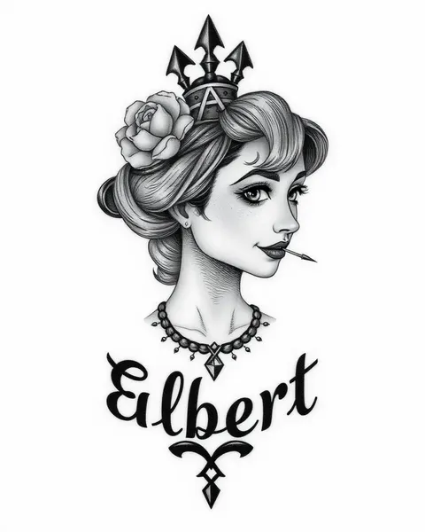 Inspiração de Nome de Tatuagem Feminina Albert