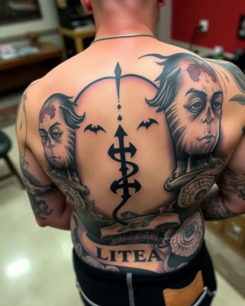 Inspiração de Tatuagem no Lado de Trás para Estilo Único e Audaz