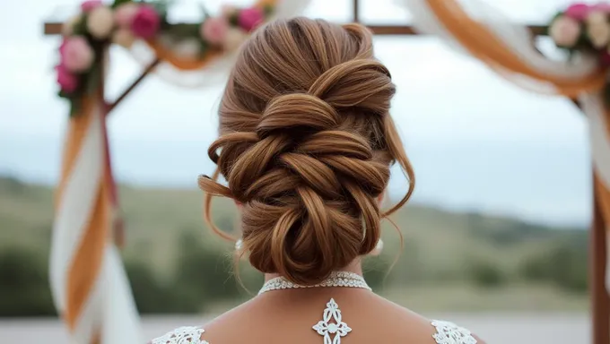 Inspiração de estilo de cabelo para casamento em 2025