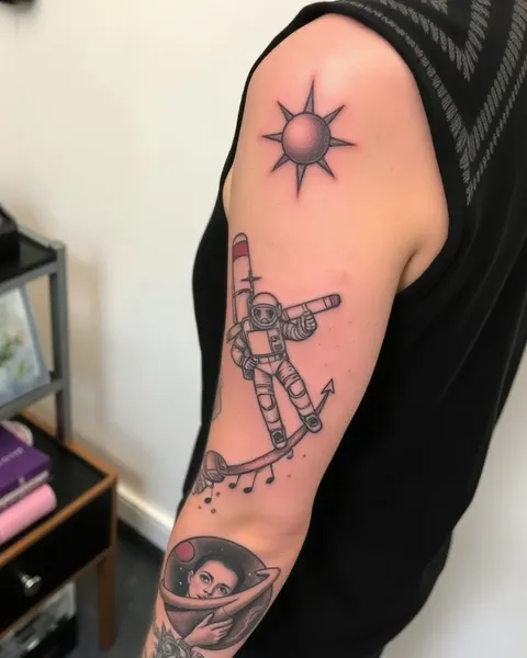 Inspiração para Tatuagem de Manga Espacial para Fãs de Ficção Científica