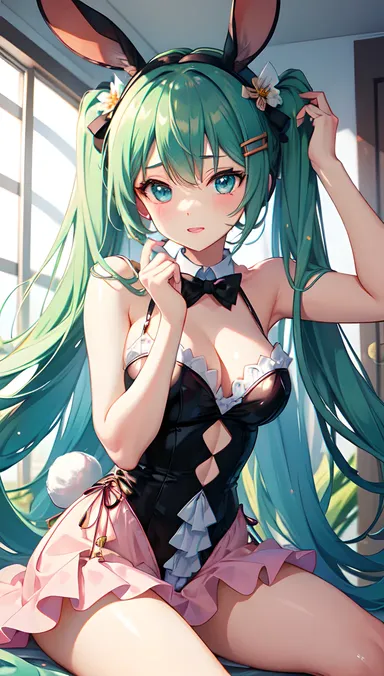 Início da Aventura Hentai de Buraco de Coelha de Miku