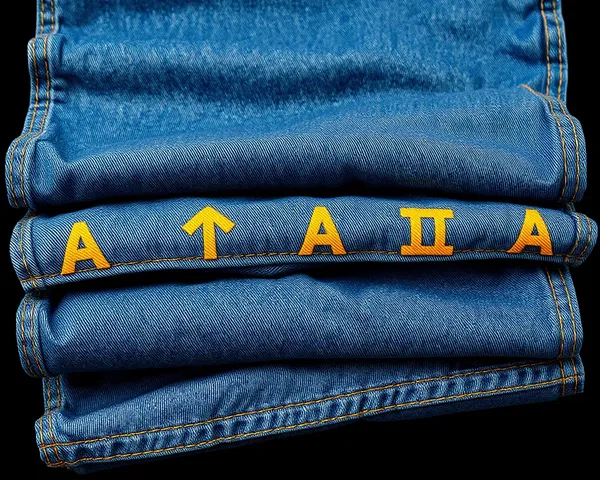 Jeans Fold Alphas PNG: Tipografia e Design Gráfico Únicos