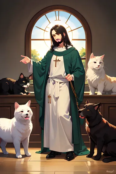 Jesus e Animais em Imagens