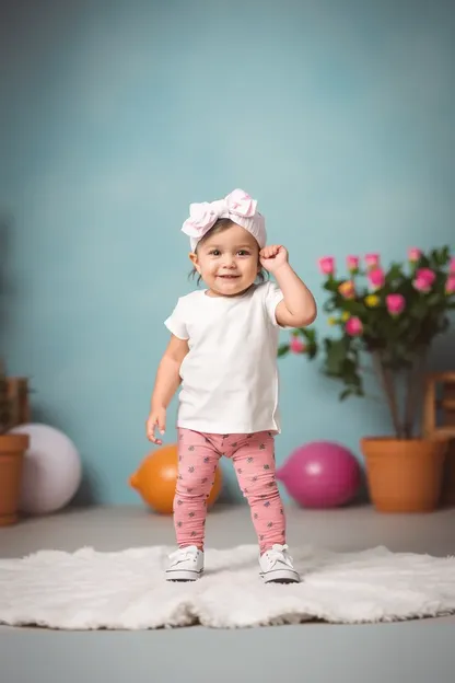 Leggins de Bebê Garota para Corações Doces Sempre