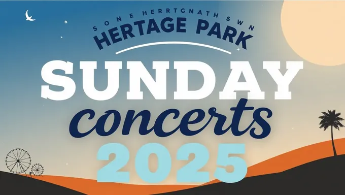 Links de Mídia Social para Concertos do Heritage Park em 2025