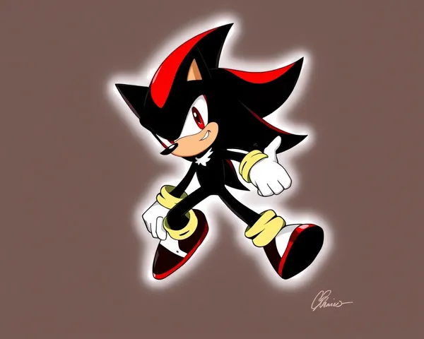 Localizado gráfico PNG de Shadow the Hedgehog