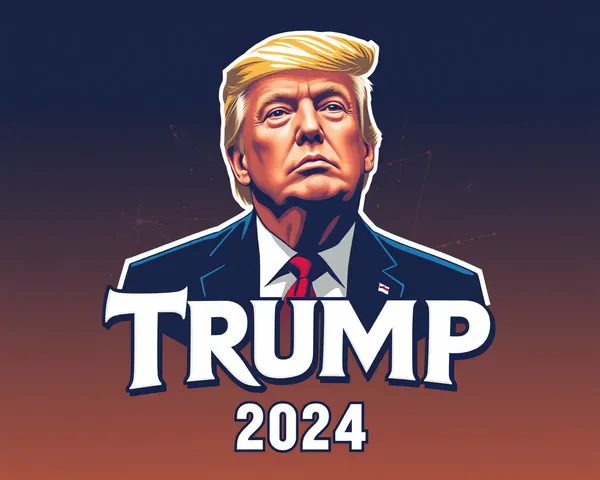 Logo de Design de PNG de 2024 de Trump para Campanha Eleitoral