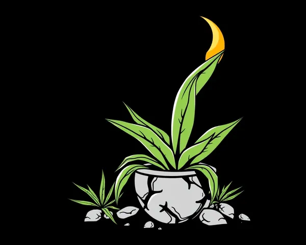 Logotipo de Vector de Planta a Mão PNG