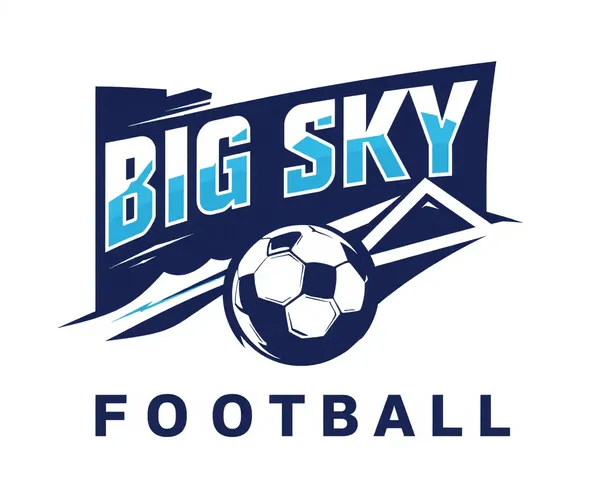 Logotipo de futebol do Big Sky em formato PNG