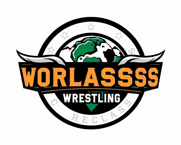 Logotipo de wrestling de classe mundial avançado em PNG