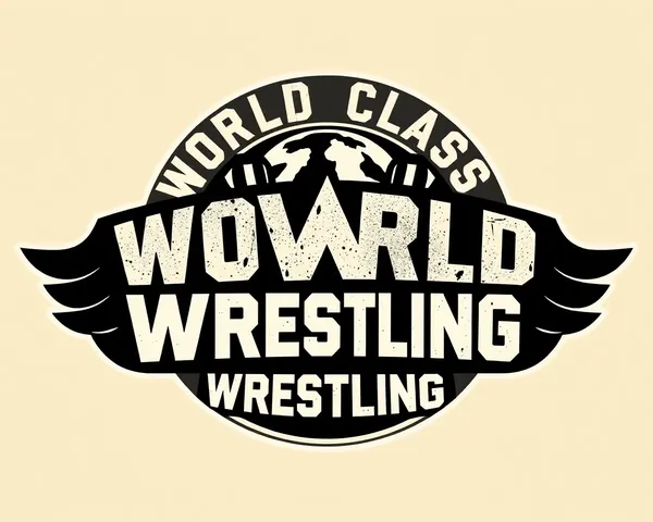 Logotipo de wrestling de classe mundial em alta qualidade em PNG