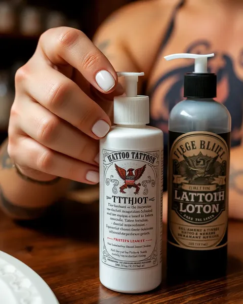 Lotion de Tatuagem para Curas mais Rápidas e Recuperação