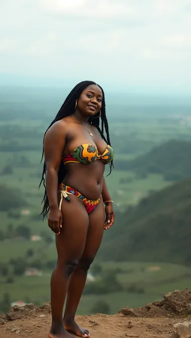 Mamada de Mulher Africana Exibida