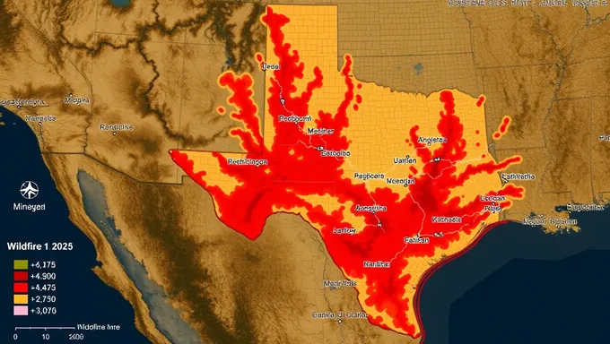 Mapa de Incêndios Florestais do Texas 2025: Condições Meteorológicas