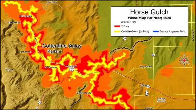 Mapa do Incêndio de Horse Gulch 2025 para acesso público