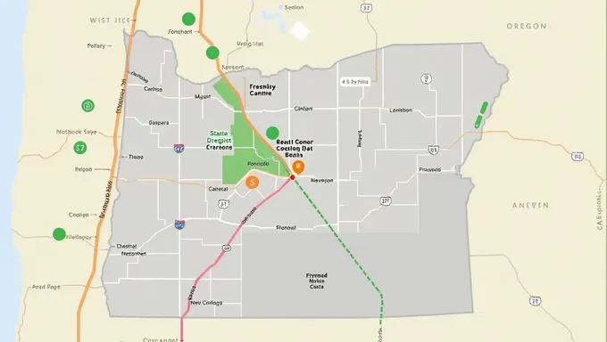 Mapa para a Jornada de Vapor do Oregon de 2025