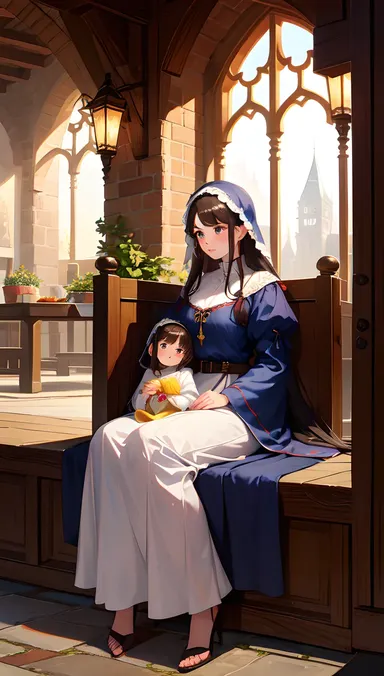 Medieval Mãe e Filha de Hentai Revelada