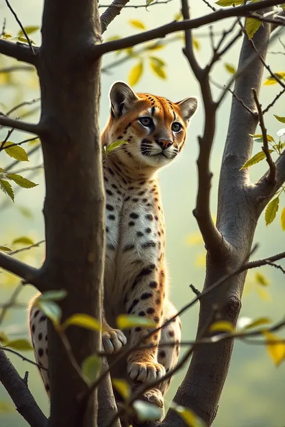 Mulher em Árvore com Botas de Impressão de Puma