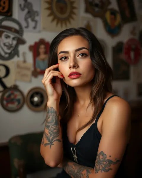 Mulheres com Tattoo Sexy: Ilustrações de Arte Corporal Agradável