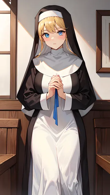 Nun's Secret Life of Hentai Obsession Revealed - A Vida Secreta de Obsessão de Hentai de Irmã