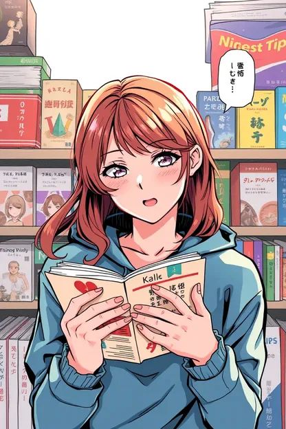 O Manga da Menina Magnete de um Novelist Teen da Web