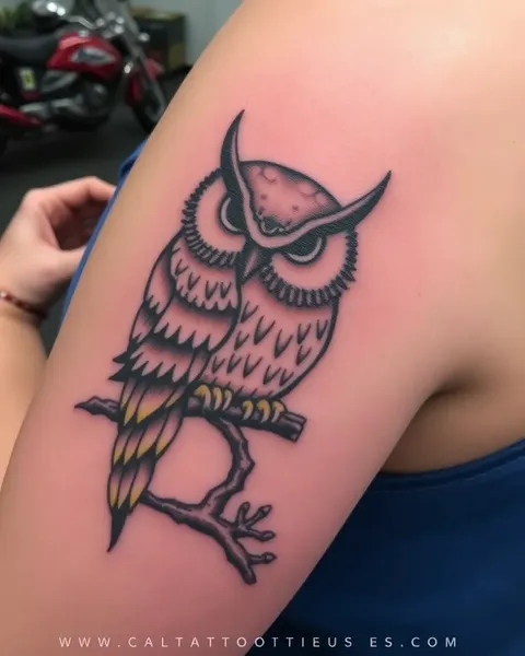 O significado mais profundo da tatuagem de coruja