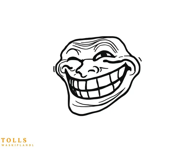 PNG de Trollface: Ícone da Cultura Playful e Sarcasta da Internet