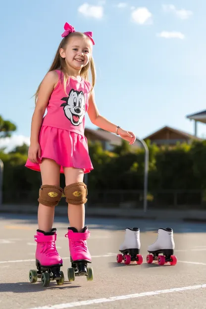 Patins de Rolamento Desbloqueiam Diversão para Meninas