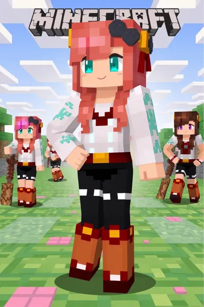 Peles personalizadas de Minecraft para garotas com designs criativos online