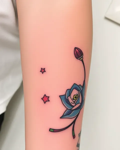 Pin e Poke de Arte de Tatuagem de Expressão Artística