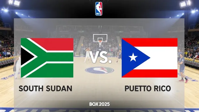 Placar do Jogo Sul do Sudão vs Porto Rico 2025: Cartão de Pontuação