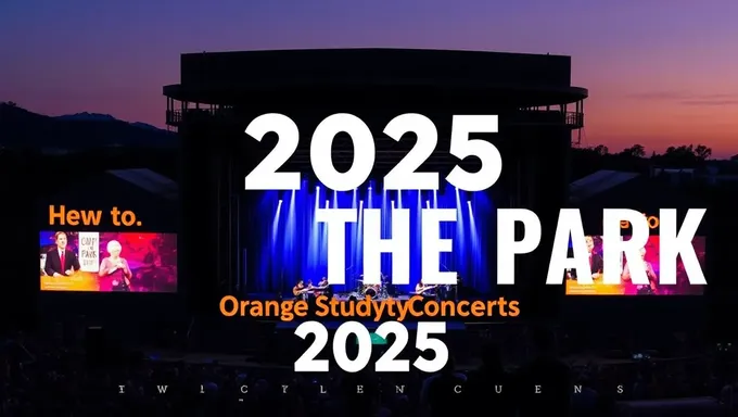 Programa de concerto do parque do condado de Orange em 2025 anunciado