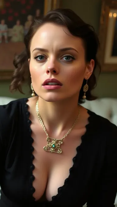 Pôster de Filme Sensual de Christina Ricci com Seus Seios