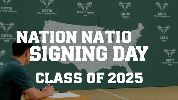 Qual é a Data da Nacional Signing Day para a Turma de 2025