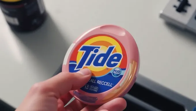 Recall de Tide Pod 2025: anúncio de recall urgente