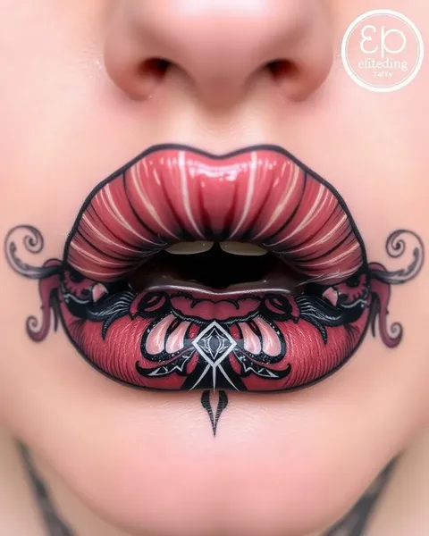 Remoção e opções de cobertura de tatuagem interna labial