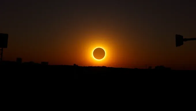 Rota do Eclipse Solar 2025 no Arkansas