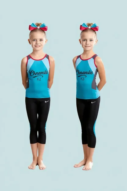 Roupas de Ginástica Acessíveis para o Desenvolvimento de Meninas