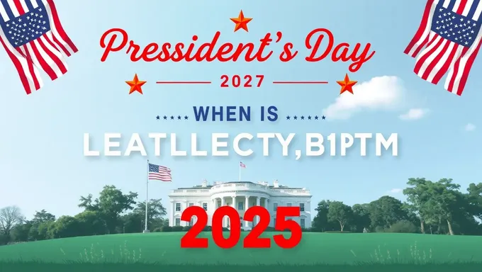 Saber a data da Presidents' Day em 2025