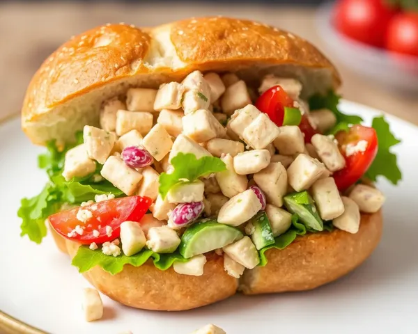 Salada de Atum Hoagie PNG Ilustração Gráfica Exemplo